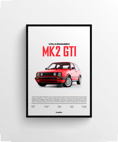 VOLKSWAGEN MK2 GTI RED